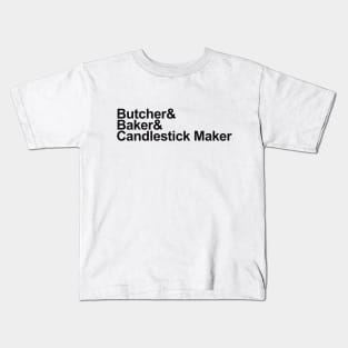 Rub a Dub Dub, Black Kids T-Shirt